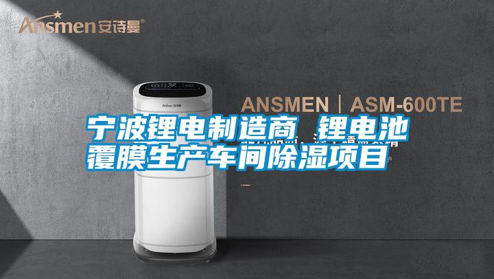 寧波鋰電制造商 鋰電池覆膜生產(chǎn)車間除濕項(xiàng)目