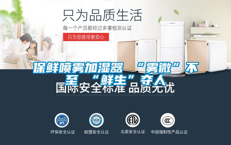 保鮮噴霧加濕器 “霧微”不至 “鮮生”奪人