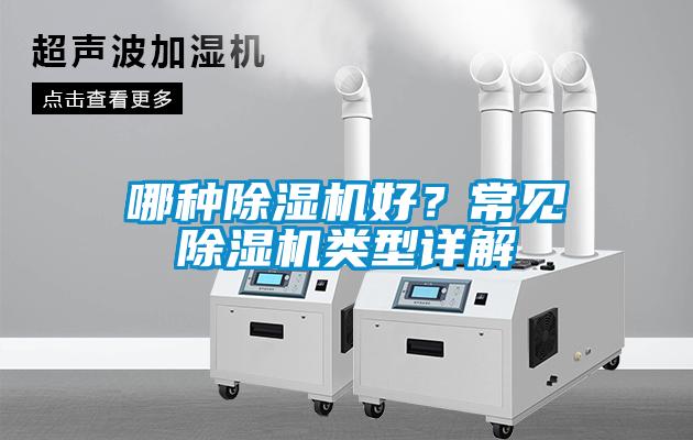 哪種除濕機好？常見除濕機類型詳解