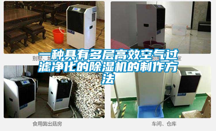 一種具有多層高效空氣過濾凈化的除濕機的制作方法
