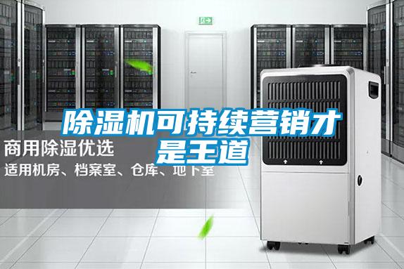 除濕機(jī)可持續(xù)營(yíng)銷才是王道