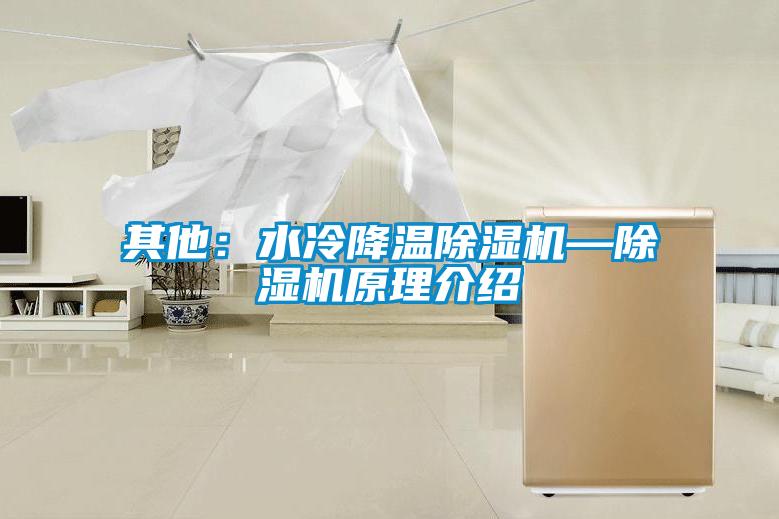 其他:水冷降溫除濕機—除濕機原理介紹