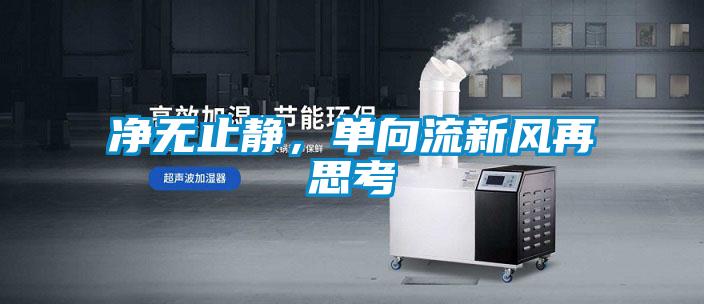 凈無止靜，單向流新風再思考