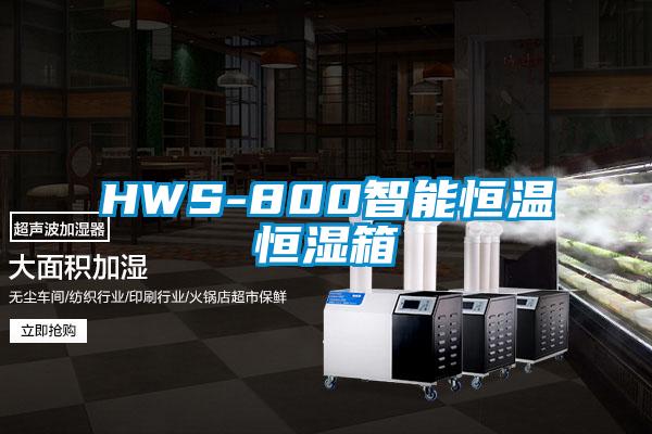 HWS-800智能恒溫恒濕箱