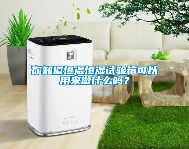 你知道恒溫恒濕試驗箱可以用來做什么嗎?