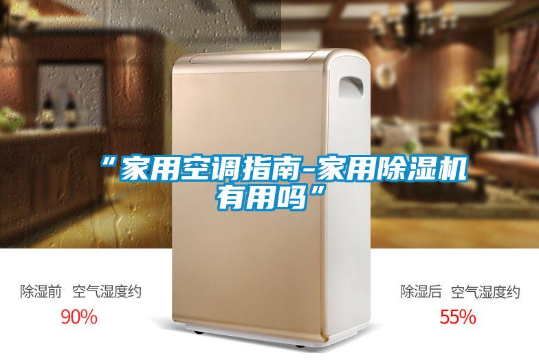 “家用空調指南-家用除濕機有用嗎”