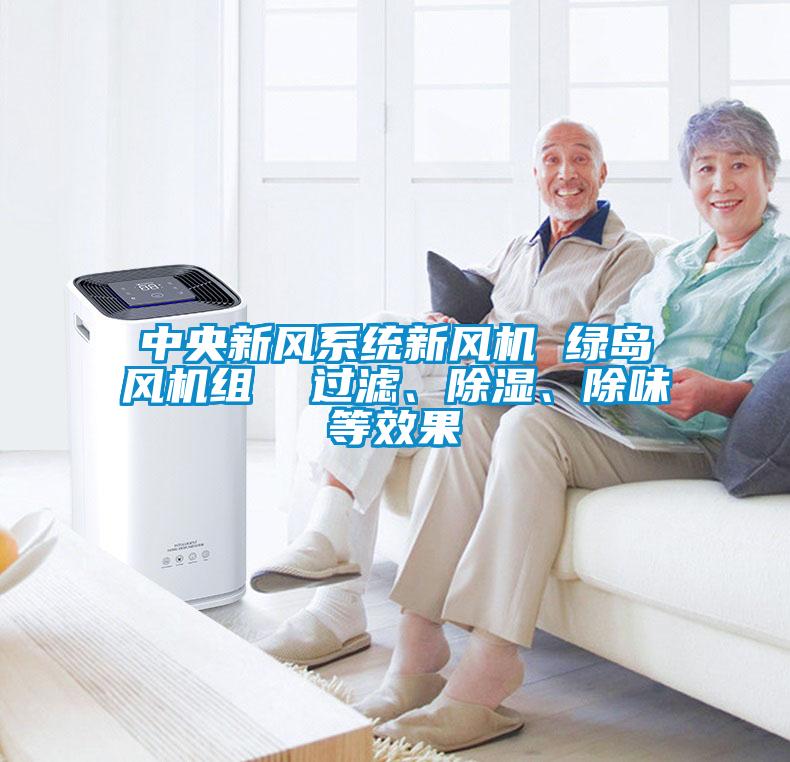 中央新風系統(tǒng)新風機 綠島風機組  過濾、除濕、除味等效果