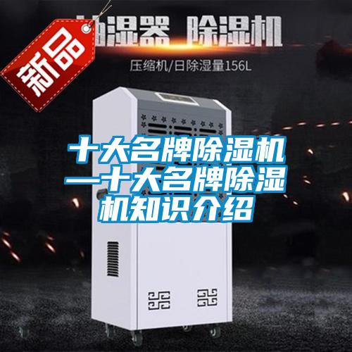 十大名牌除濕機—十大名牌除濕機知識介紹