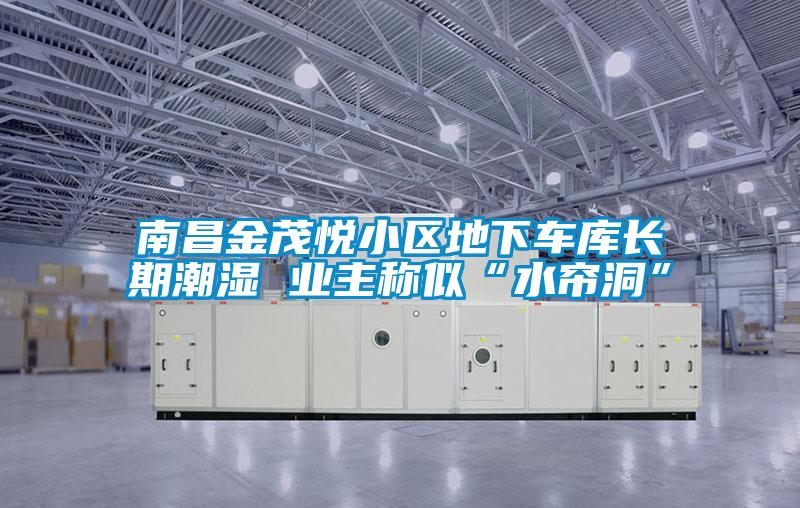 南昌金茂悅小區地下車庫長期潮濕 業主稱似“水簾洞”