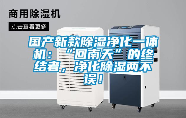 國產(chǎn)新款除濕凈化一體機(jī)：“回南天”的終結(jié)者，凈化除濕兩不誤！
