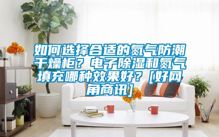如何選擇合適的氮氣防潮干燥柜？電子除濕和氮氣填充哪種效果好？[好網角商訊]