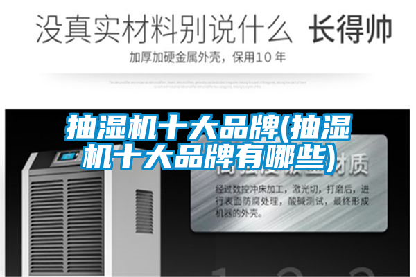 抽濕機十大品牌(抽濕機十大品牌有哪些)