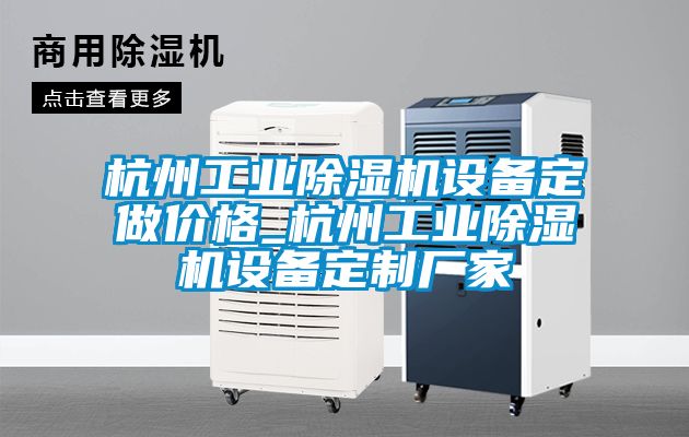 杭州工業除濕機設備定做價格_杭州工業除濕機設備定制廠家