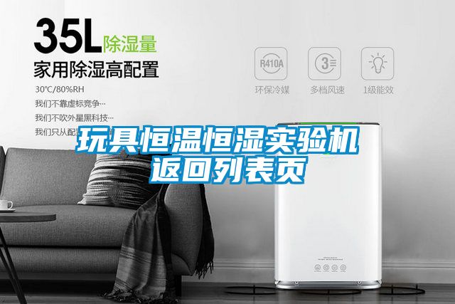 玩具恒溫恒濕實驗機 返回列表頁