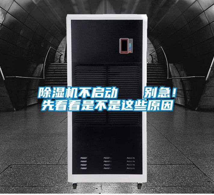 除濕機不啟動   別急！先看看是不是這些原因