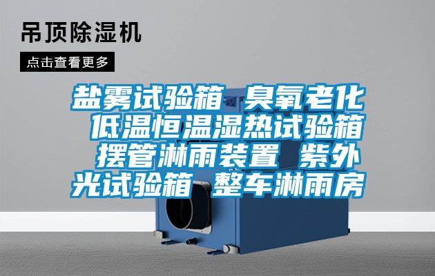 鹽霧試驗(yàn)箱 臭氧老化 低溫恒溫濕熱試驗(yàn)箱 擺管淋雨裝置 紫外光試驗(yàn)箱 整車淋雨房
