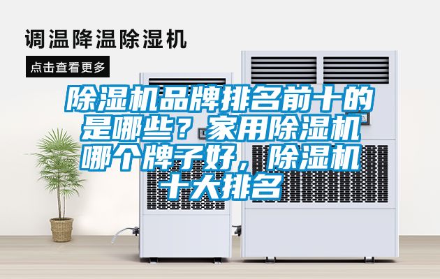 除濕機品牌排名前十的是哪些？家用除濕機哪個牌子好，除濕機十大排名