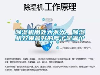 行業新聞除濕機用處大不大，除濕機效果最好的牌子是哪個？
