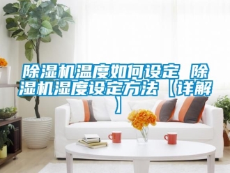 行業新聞除濕機溫度如何設定 除濕機濕度設定方法【詳解】