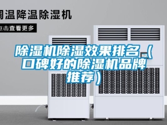 企業(yè)新聞除濕機(jī)除濕效果排名（口碑好的除濕機(jī)品牌推薦）