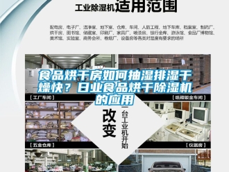 行業新聞食品烘干房如何抽濕排濕干燥快？日業食品烘干除濕機的應用