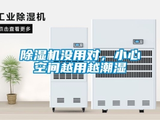 行業新聞除濕機沒用對，小心空間越用越潮濕