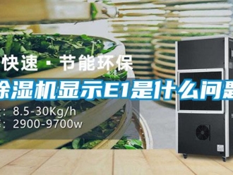 行業新聞除濕機顯示E1是什么問題