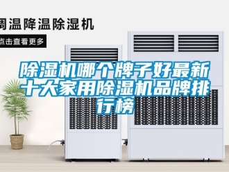 企業新聞除濕機哪個牌子好最新十大家用除濕機品牌排行榜